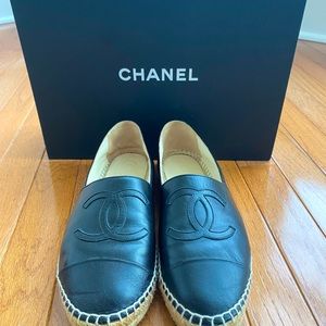 CHANEL Lambskin CC Espadrilles size 39 EU Pre-owned